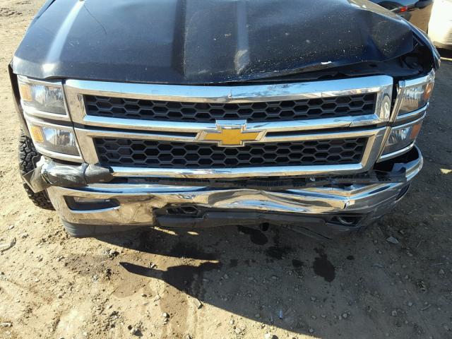 3GCUKREC8EG163193 - 2014 CHEVROLET SILVERADO BLACK photo 7