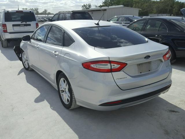 1FA6P0H77E5404906 - 2014 FORD FUSION SE SILVER photo 3