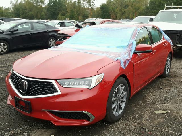 19UUB1F37JA011593 - 2018 ACURA TLX RED photo 2