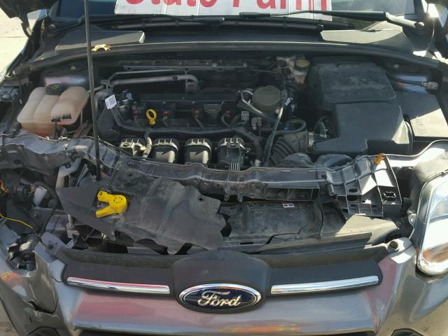 1FADP3F29EL195809 - 2014 FORD FOCUS SE GRAY photo 7