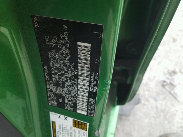 JTLKT334764071394 - 2006 TOYOTA SCION XB 绿色 照片 10