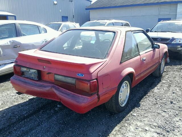 1FACP41M0PF149510 - 1993 FORD MUSTANG LX RED photo 4