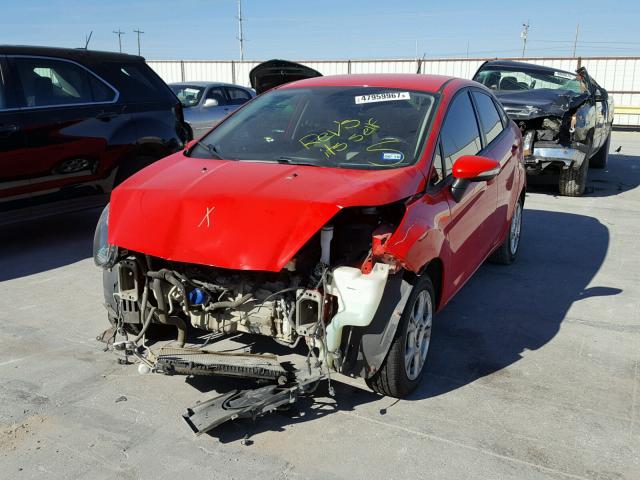 3FADP4BJ1EM106557 - 2014 FORD FIESTA SE RED photo 2