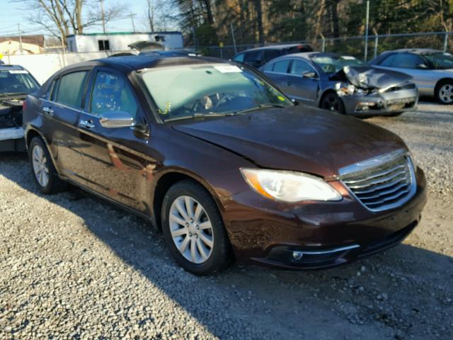 1C3CCBCG4DN631792 - 2013 CHRYSLER 200 LIMITE BROWN photo 1