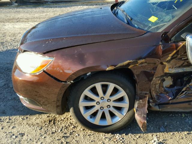 1C3CCBCG4DN631792 - 2013 CHRYSLER 200 LIMITE BROWN photo 10