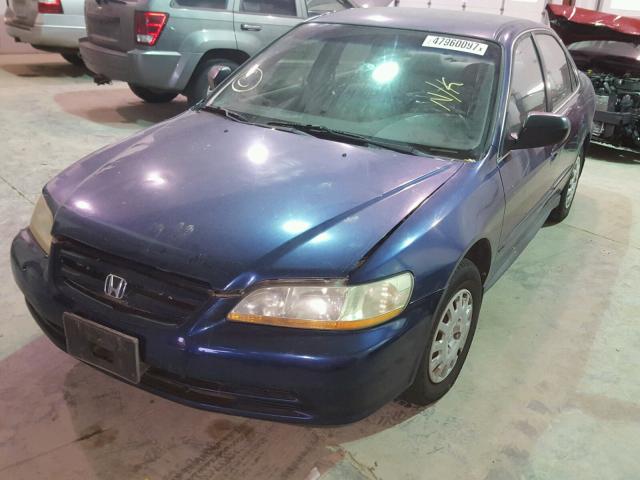 1HGCF86692A157580 - 2002 HONDA ACCORD VAL BLUE photo 2