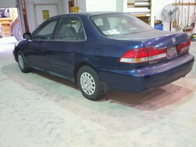 1HGCF86692A157580 - 2002 HONDA ACCORD VAL BLUE photo 3