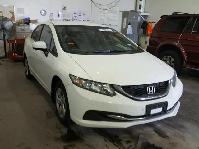 19XFB2F54EE024772 - 2014 HONDA CIVIC LX WHITE photo 1