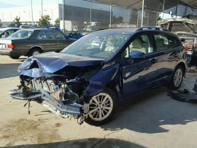 4S3GTAB64H3713037 - 2017 SUBARU IMPREZA PR BLUE photo 2