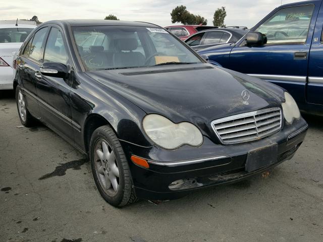 WDBRF61J32F246037 - 2002 MERCEDES-BENZ C 240 BLACK photo 1