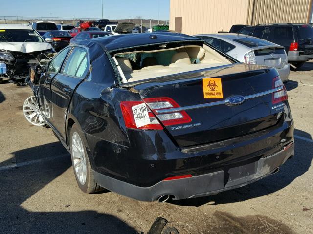 1FAHP2F86HG123477 - 2017 FORD TAURUS LIM BLACK photo 3