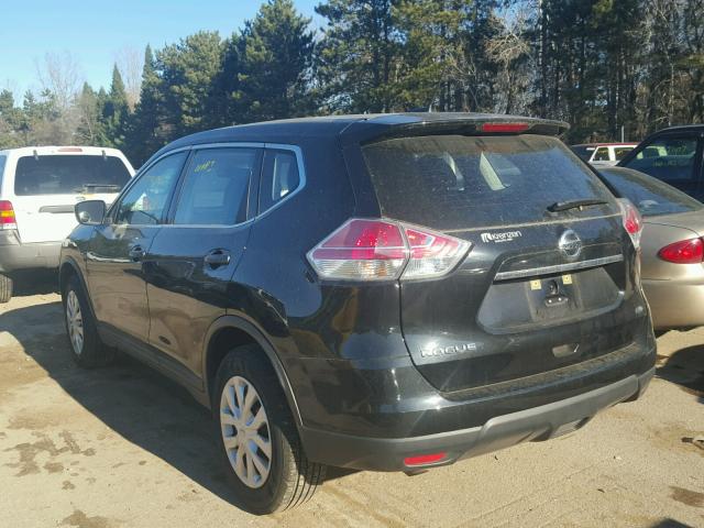 KNMAT2MV4GP664686 - 2016 NISSAN ROGUE S BLACK photo 3