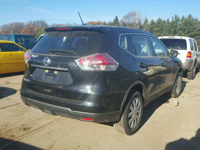 KNMAT2MV4GP664686 - 2016 NISSAN ROGUE S BLACK photo 4