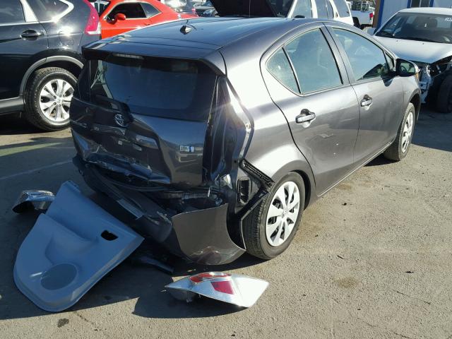 JTDKDTB35E1078930 - 2014 TOYOTA PRIUS C GRAY photo 4