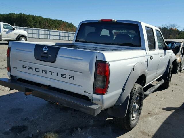 1N6ED27T53C464181 - 2003 NISSAN FRONTIER C SILVER photo 4