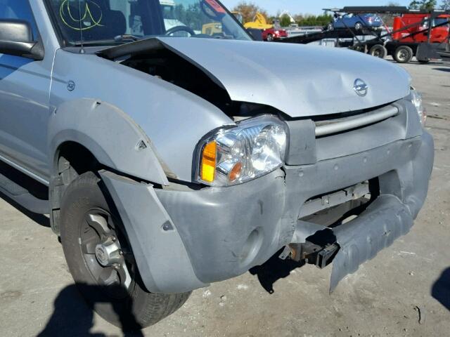 1N6ED27T53C464181 - 2003 NISSAN FRONTIER C SILVER photo 9