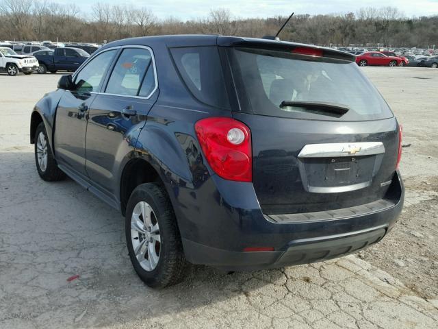 2GNALAEK7F6143403 - 2015 CHEVROLET EQUINOX LS BLUE photo 3