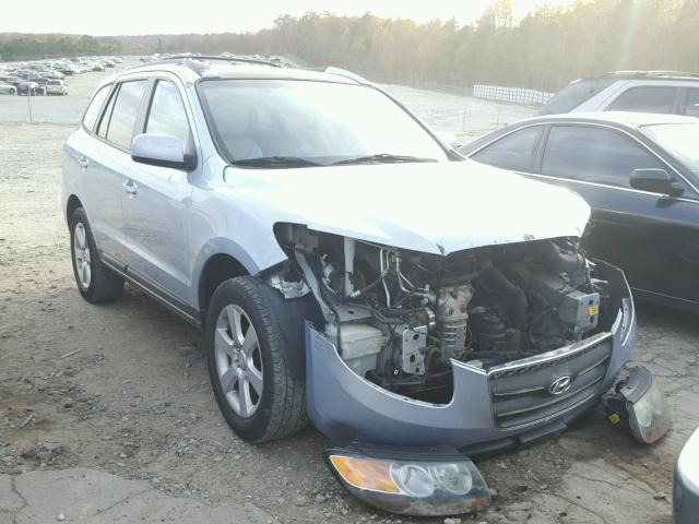 5NMSH13E87H001115 - 2007 HYUNDAI SANTA FE S BLUE photo 1