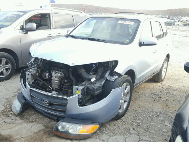 5NMSH13E87H001115 - 2007 HYUNDAI SANTA FE S BLUE photo 2