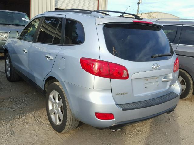 5NMSH13E87H001115 - 2007 HYUNDAI SANTA FE S BLUE photo 3