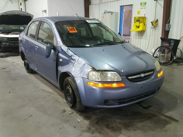 KL1TD56636B664940 - 2006 CHEVROLET AVEO BASE BLUE photo 1