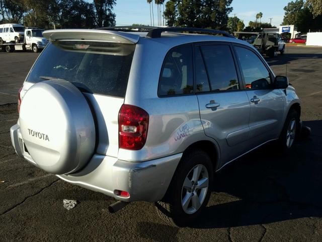 JTEGD20V540045088 - 2004 TOYOTA RAV4 SILVER photo 4