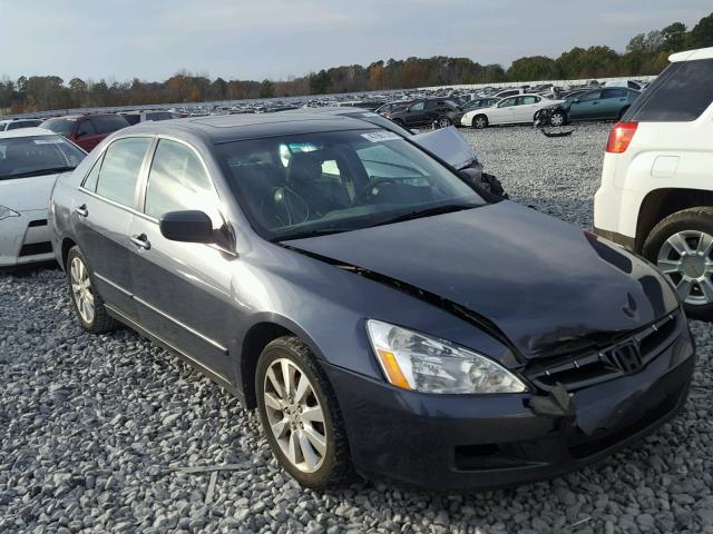 1HGCM66817A008812 - 2007 HONDA ACCORD EX GRAY photo 1