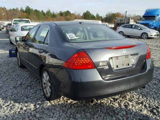 1HGCM66817A008812 - 2007 HONDA ACCORD EX GRAY photo 3