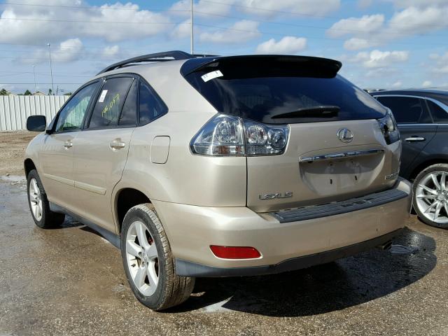 2T2HK31U27C029219 - 2007 LEXUS RX 350 BEIGE photo 3