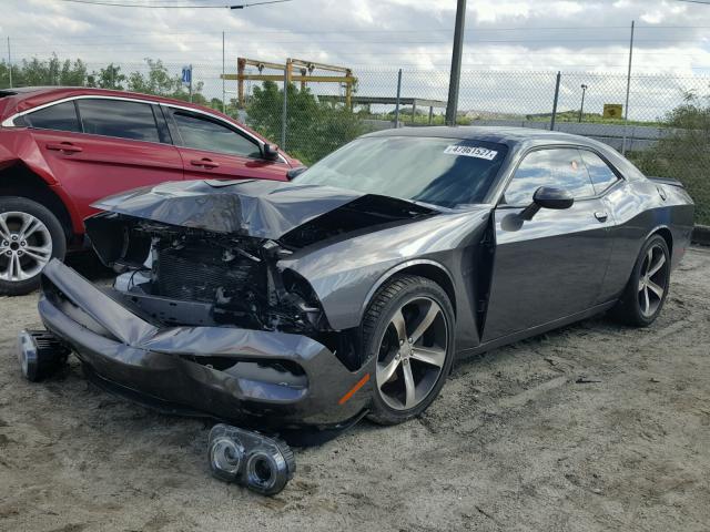 2C3CDZBT5GH164724 - 2016 DODGE CHALLENGER GRAY photo 2