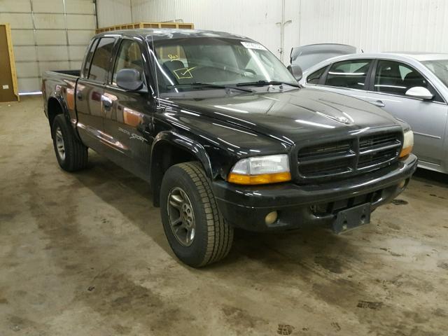 1B7HG2AN51S306833 - 2001 DODGE DAKOTA QUA BLACK photo 1