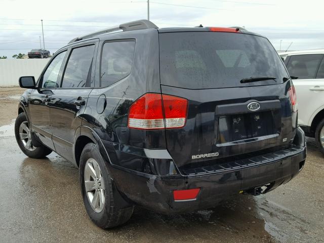 KNDJJ741X95022925 - 2009 KIA BORREGO LX BLACK photo 3