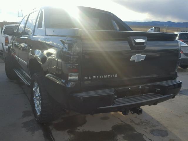 3GNTKGE71DG128584 - 2013 CHEVROLET AVALANCHE BLACK photo 3