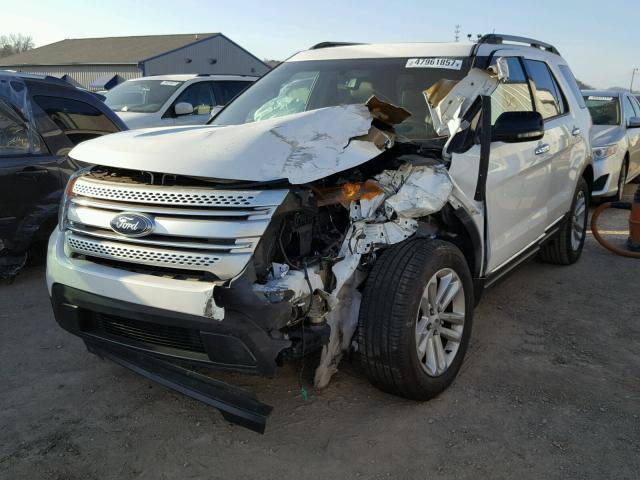 1FM5K7D87DGA03754 - 2013 FORD EXPLORER X WHITE photo 2