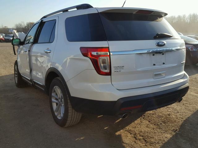 1FM5K7D87DGA03754 - 2013 FORD EXPLORER X WHITE photo 3