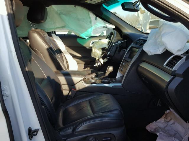 1FM5K7D87DGA03754 - 2013 FORD EXPLORER X WHITE photo 5