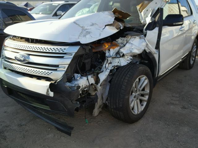 1FM5K7D87DGA03754 - 2013 FORD EXPLORER X WHITE photo 9