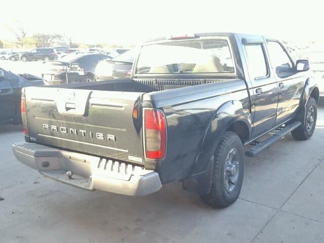 1N6ED27T34C449115 - 2004 NISSAN FRONTIER C BLACK photo 4