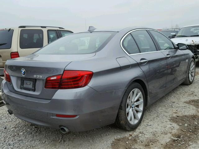 WBA5B1C52ED480942 - 2014 BMW 535 I GRAY photo 4