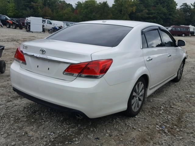 4T1BK3DB0BU381534 - 2011 TOYOTA AVALON BAS Ақ фото 4