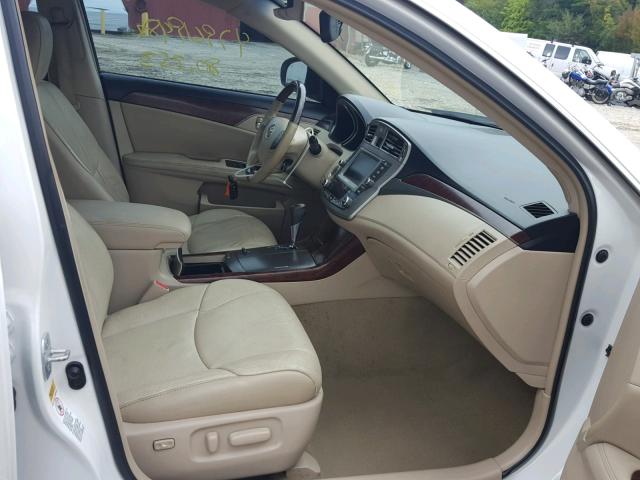 4T1BK3DB0BU381534 - 2011 TOYOTA AVALON BAS Ақ фото 5