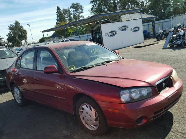 KMHDN45D33U647913 - 2003 HYUNDAI ELANTRA GL RED photo 1