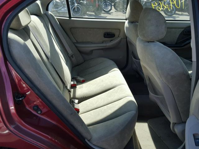 KMHDN45D33U647913 - 2003 HYUNDAI ELANTRA GL RED photo 6