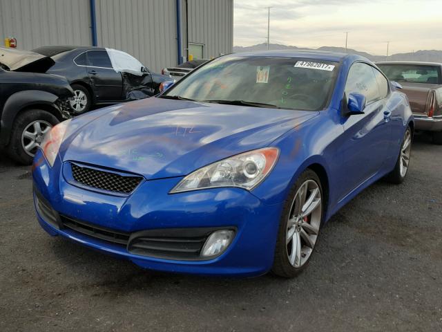 KMHHU6KH6AU028632 - 2010 HYUNDAI GENESIS CO BLUE photo 2