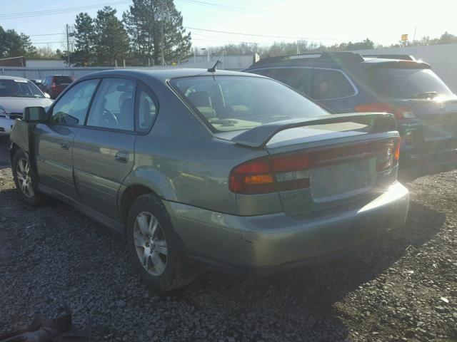 4S3BE896347210380 - 2004 SUBARU LEGACY OUT GREEN photo 3