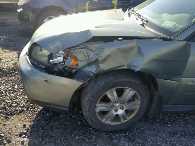 4S3BE896347210380 - 2004 SUBARU LEGACY OUT GREEN photo 9
