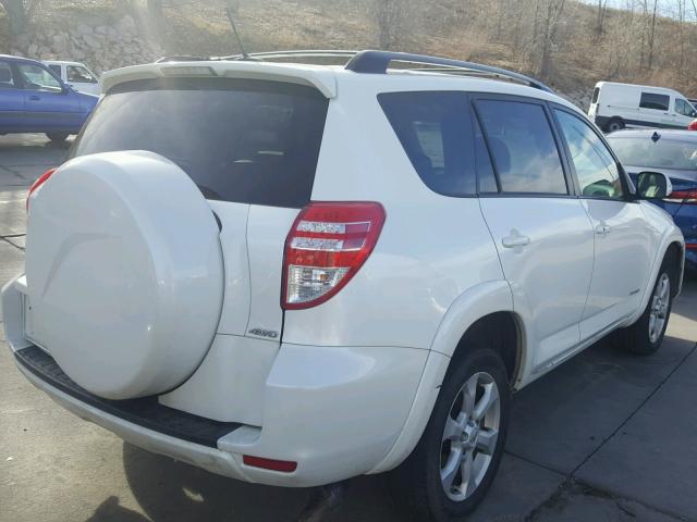 2T3DK4DV0AW016429 - 2010 TOYOTA RAV4 LIMIT WHITE photo 4