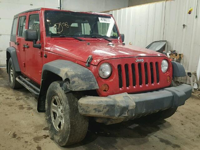 1J4GA39179L703514 - 2009 JEEP WRANGLER U RED photo 1