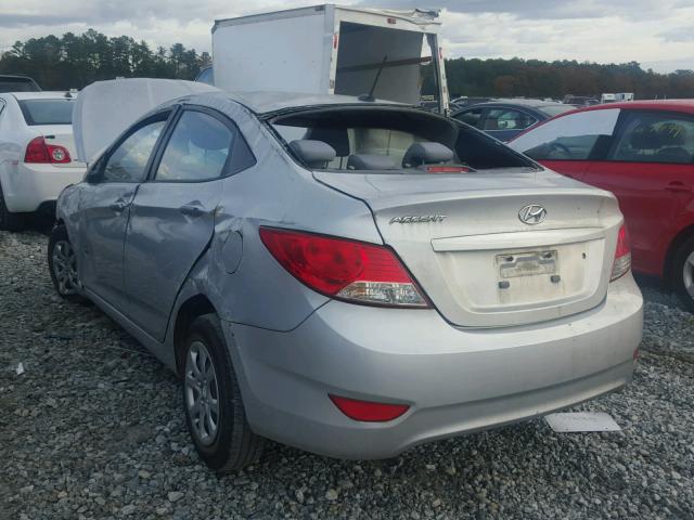 KMHCT4AE8EU733060 - 2014 HYUNDAI ACCENT GLS SILVER photo 3