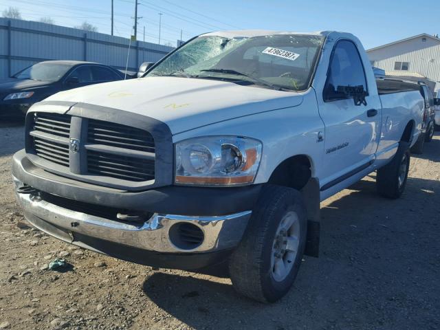 3D7KS26C36G117419 - 2006 DODGE RAM 2500 S WHITE photo 2